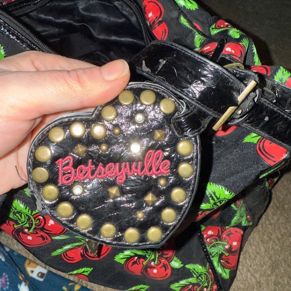 Betseyvill Betsey Johnson Cherry Pattern Duffle - Picture 6 of 10